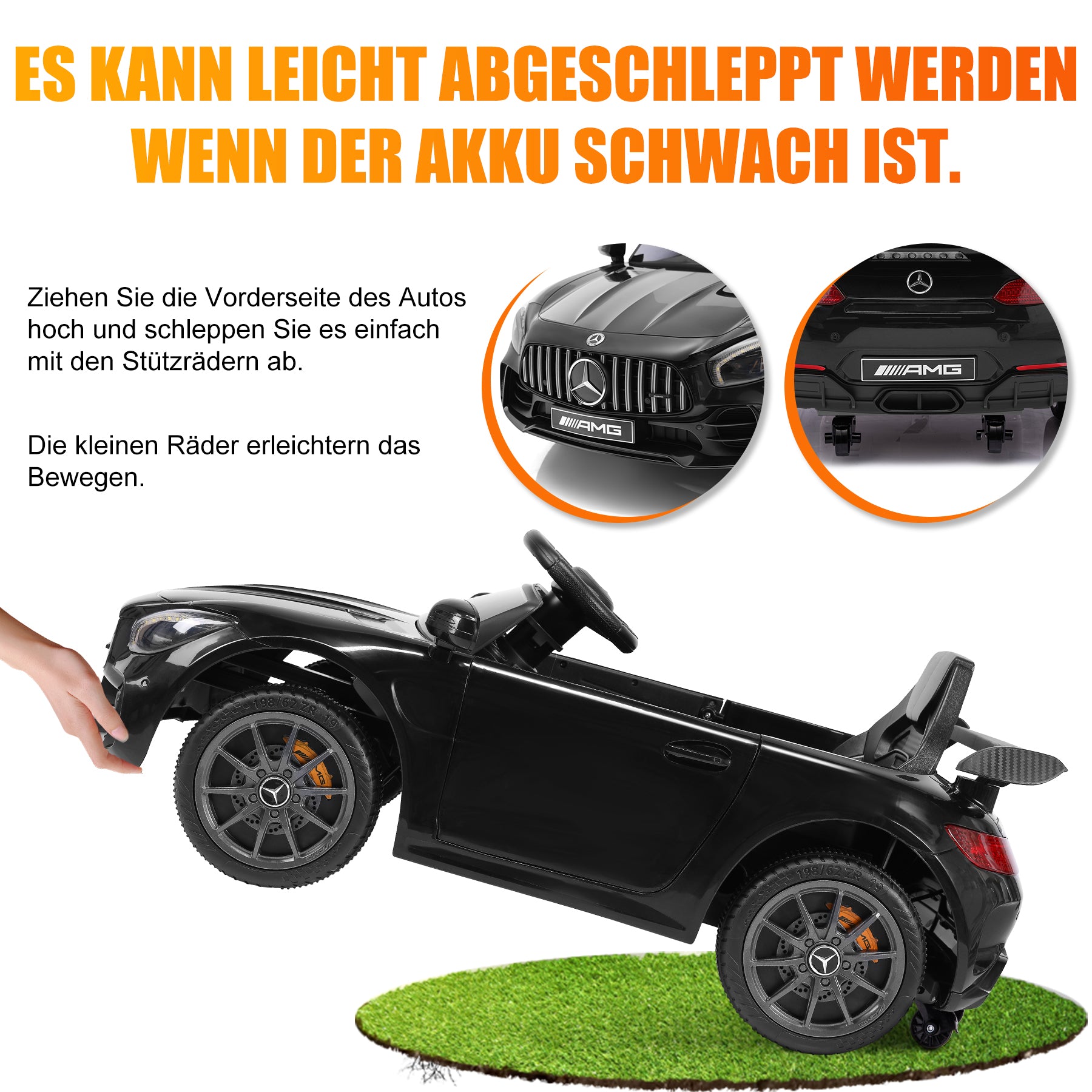 oryxearth-utv-elektro-kinderauto-12v-schwarz-2-6-km-h image 7