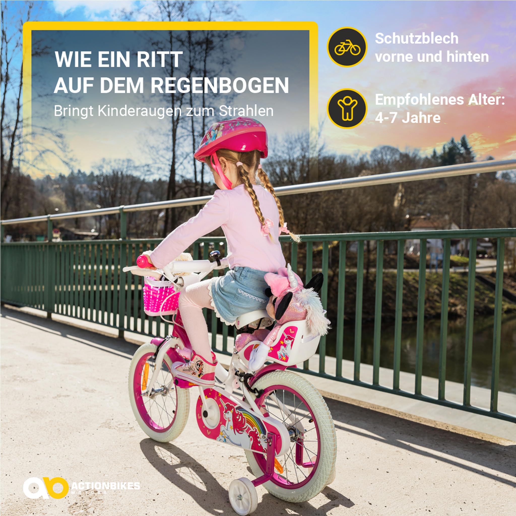 actionbikes-motors-unicorn-kinderfahrrad-16-zoll-einhorn-korb image 5