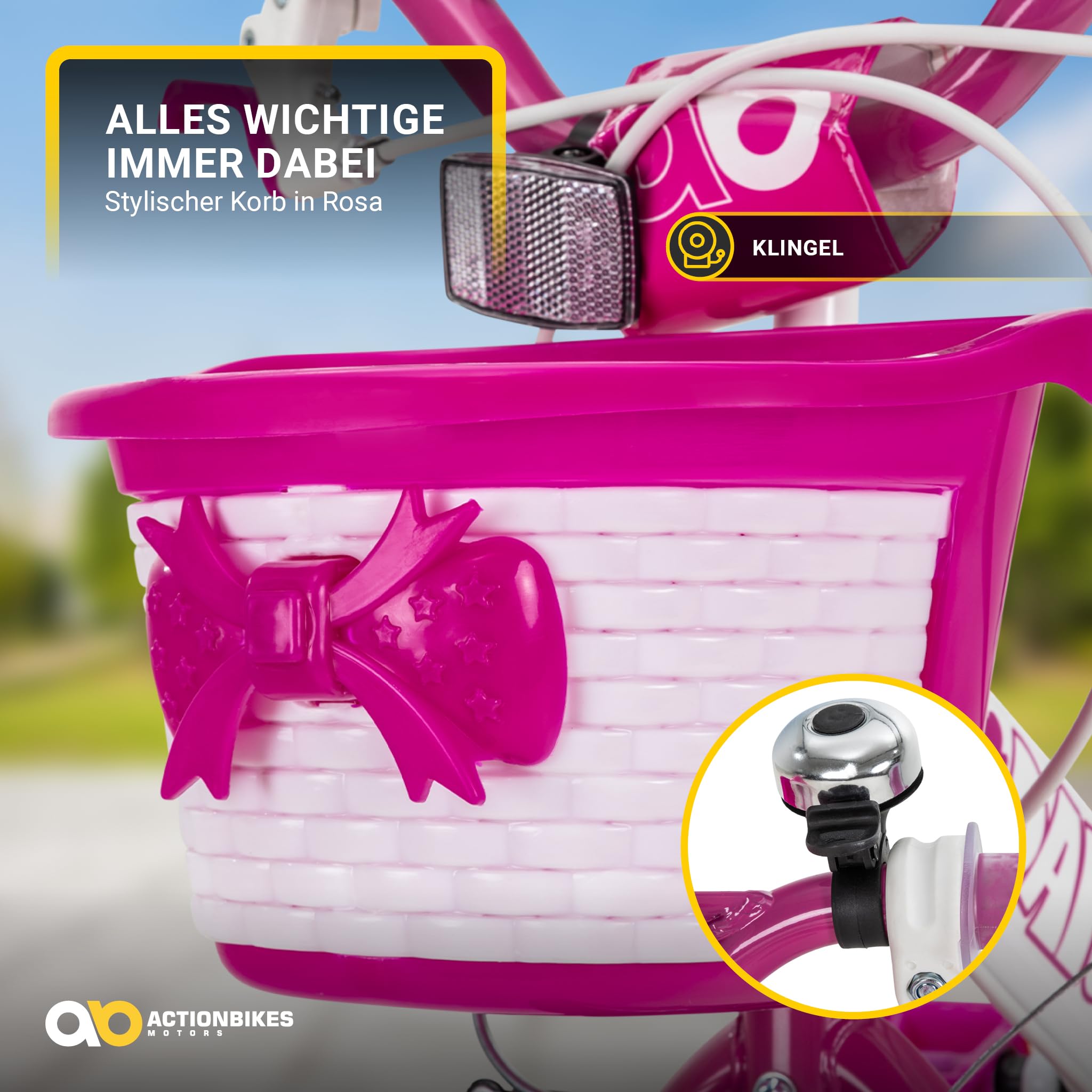 actionbikes-motors-daisy-16-zoll-kinderfahrrad-pink-mit-korb image 5