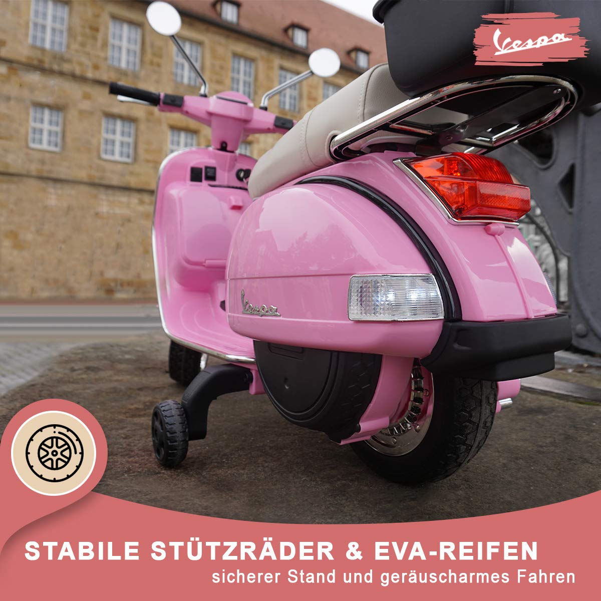 actionbikes-motors-vespa-elektroroller-pink-12v-mit-st-tzr-dern image 7