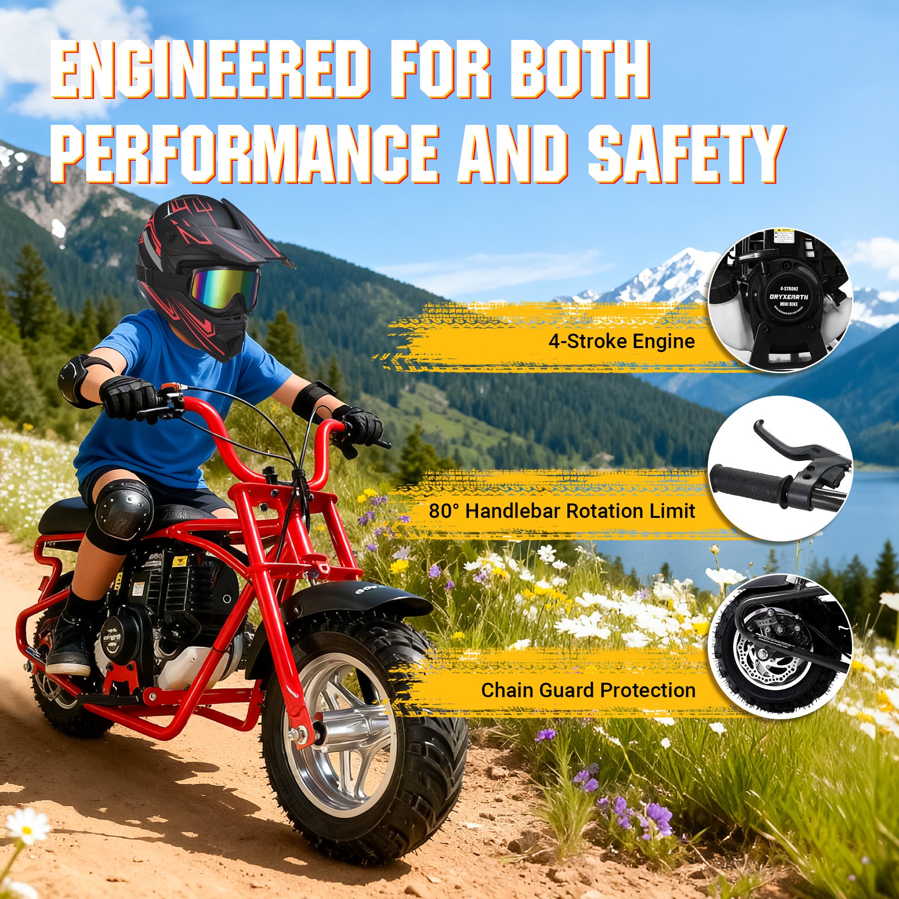oryxearth-om-40-gas-mini-bike-37-7cc-schwarz-basic image 5