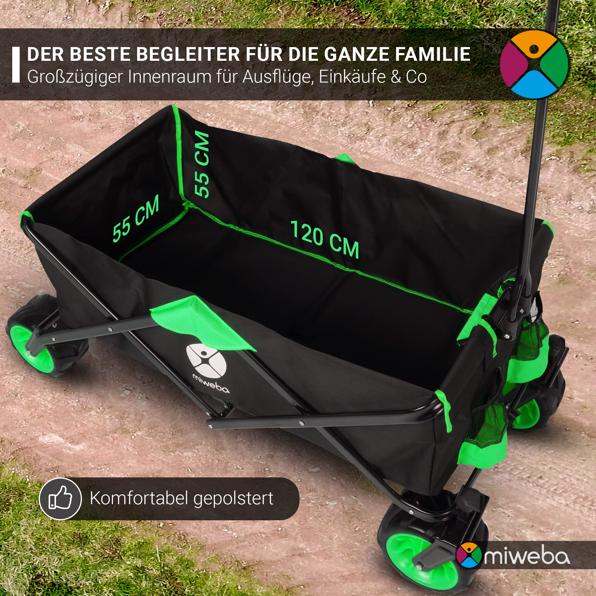 actionbikes-motors-bollerwagen-mb-30-orange-faltbar-120-kg image 2