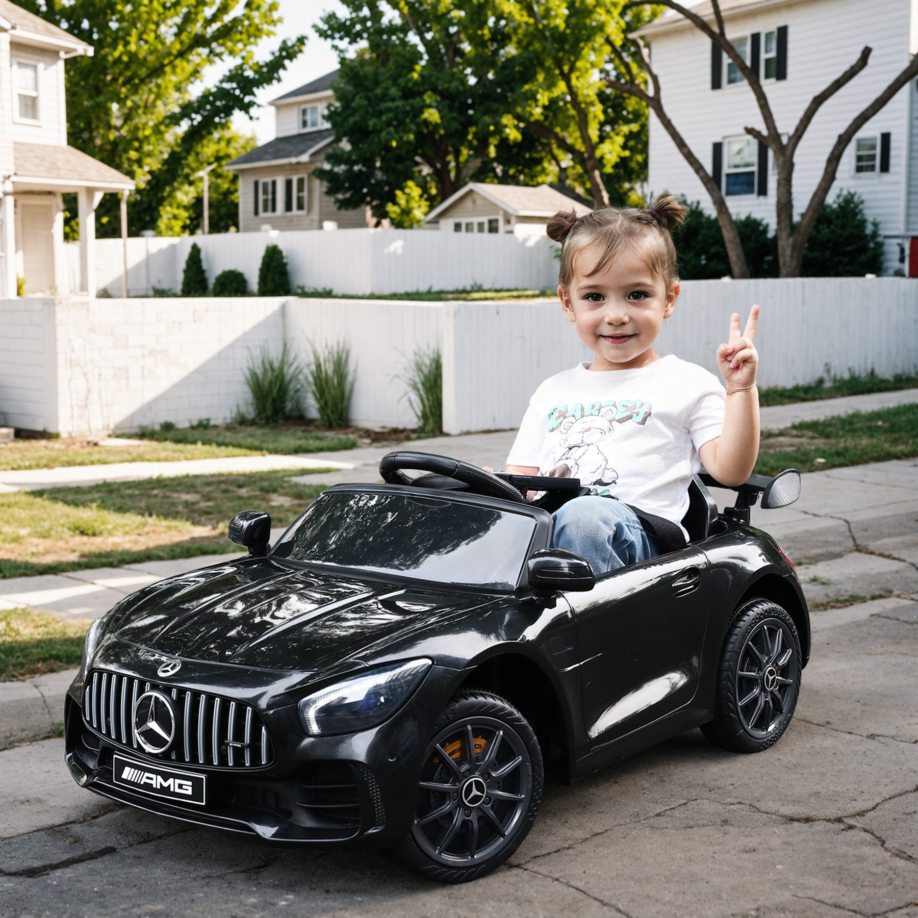 oryxearth-mercedes-benz-gtr-kinder-elektroauto-schwarz image 7