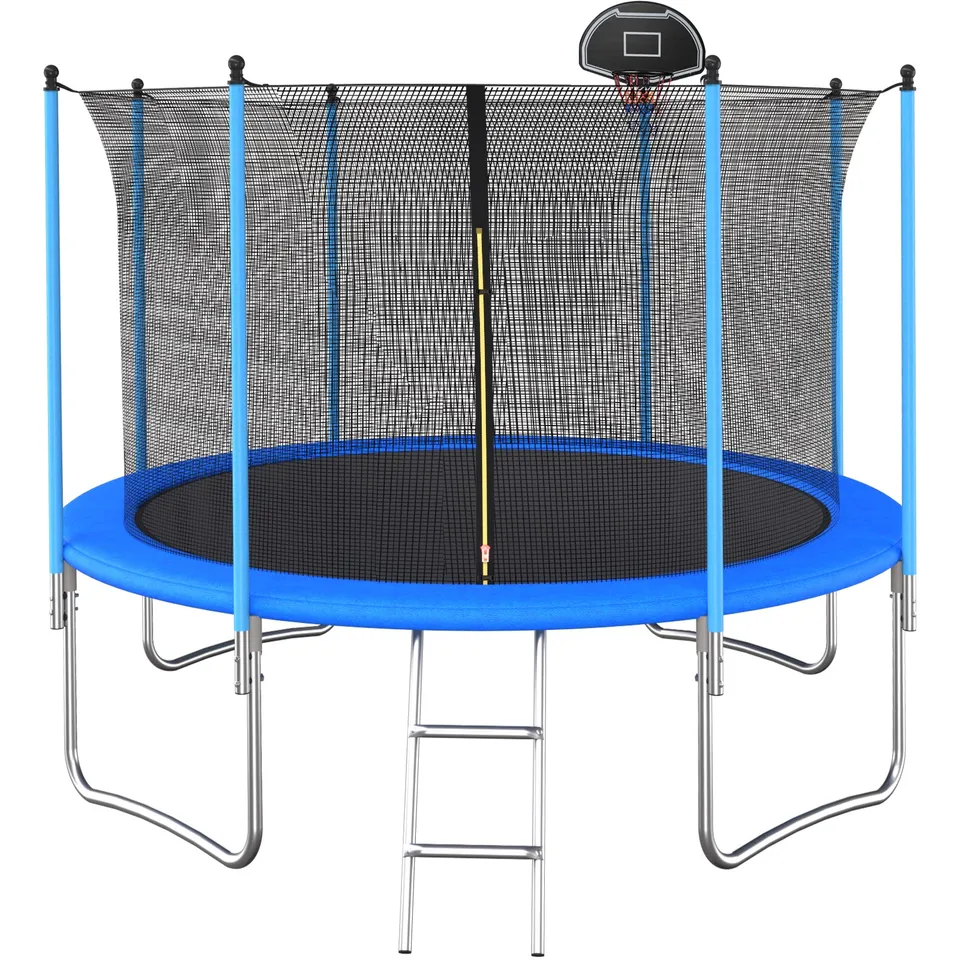 oryxearth-trampoline-gartentrampolin-10ft-mit-netz-305-cm image 1